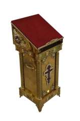 Аналой бічний, дитячий, малий хрест, 35х36см, (Висота 117-92см)