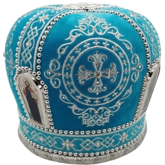 Митра  Ромб  голубая