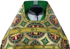 Облачення священника з грецької парчі, тканина &quot;Візантія&quot; з київським пришивним галуном