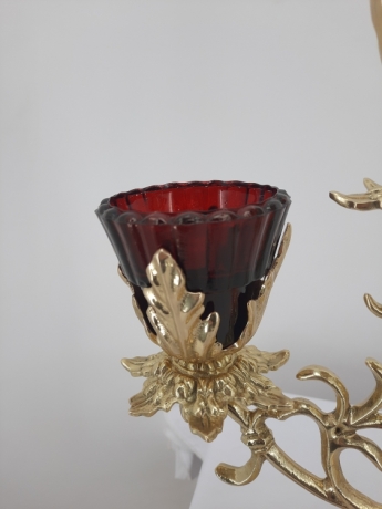 Семисвічник напрестольний, малий, литий