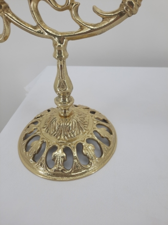 Семисвічник напрестольний, малий, литий