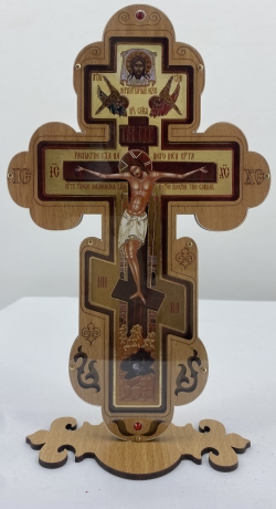 Хрест з підставкою в оргсклі 23,5х14см