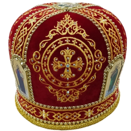 Митра Ромб красная