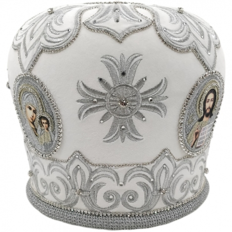 Митра  "Вифлеемская"  белая