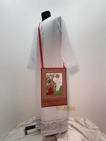 Набедренник вишитий (з пасхального облачення) з іконою "Noli me tangere"