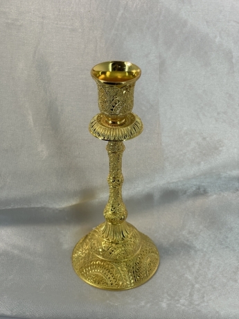 Підсвічник напрестольний малий 0025 зол. (Кит.) 