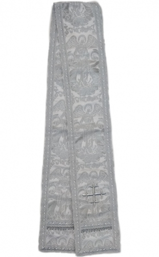 Закладка парча белая 