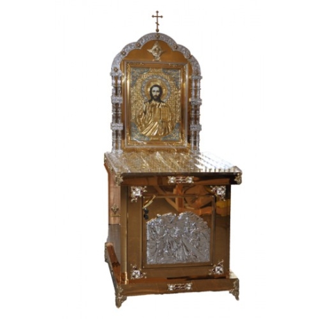 Киот с крышкой на свечи 70х80 