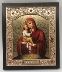 Ікона Богородиці "Почаївська" (зол. фон.) 15х18