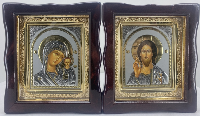 Ікони (вінчальна пара) (в ассортименті) 19х16х3см