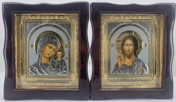 Ікони (вінчальна пара) (в ассортименті) 19х16х3см