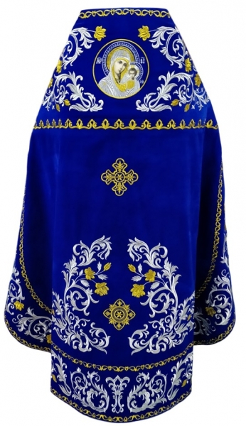 Облачение священника, вышитое на бархате, вишивка