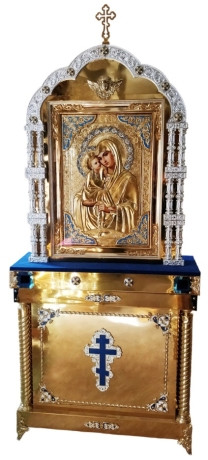 Двойной выносной киот на 3 колоны