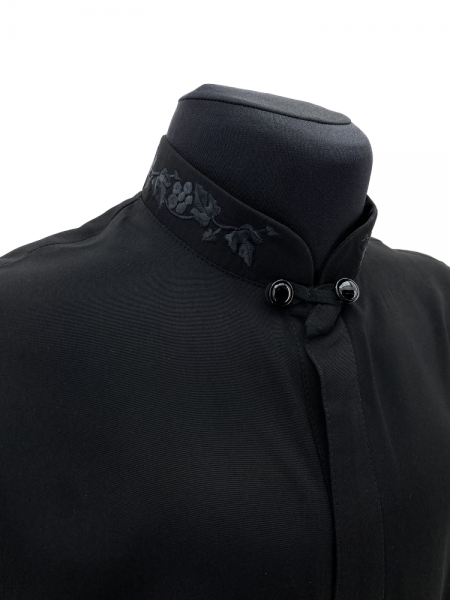 Ряса з вишивкою, тканина мокрий шовк