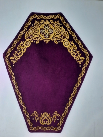 Серветка під хрест, вишивка коло