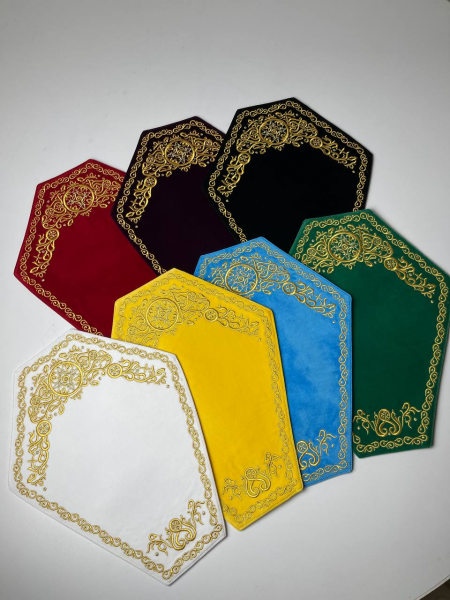 Серветка під хрест, вишивка коло