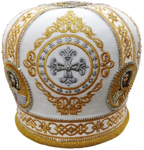 Митра Ромб белая