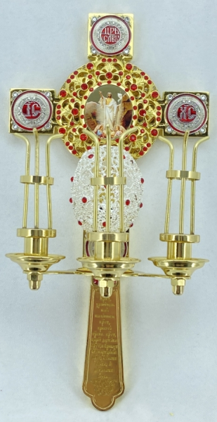 Трисвічник Пасхальний кит. №12 31х16х12см