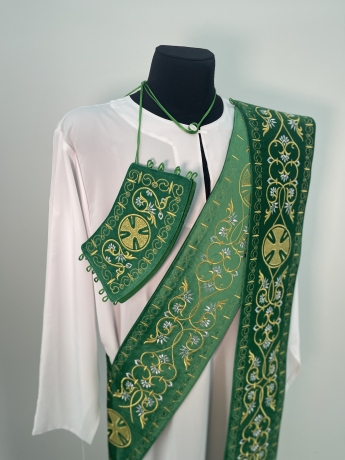 Орарь з поручами, вишивка "Лоза"