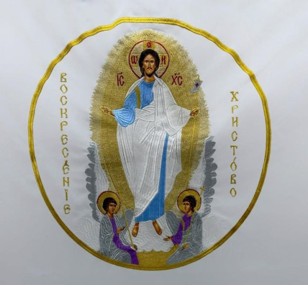 Катапетасма з іконою "Воскресіння Господнє" 250х150см