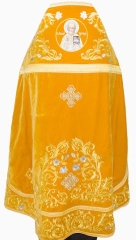 Облачення священника, вишите на оксамиті, вишивка &quot;Троянда&quot; з пришитим галуном
