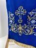 Накидка "Хрест квітка" на аналой, з дорогою бахрамою
