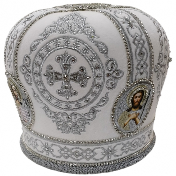 Митра Ромб белая