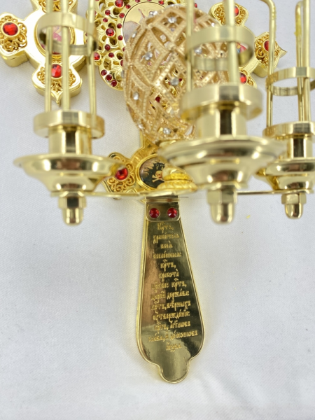 Трисвічник Пасхальний кит. №10 31х19х12см