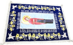 Плащаниця Богородиці на оксамиті (Ангели, срібло) (вишивка виноград)