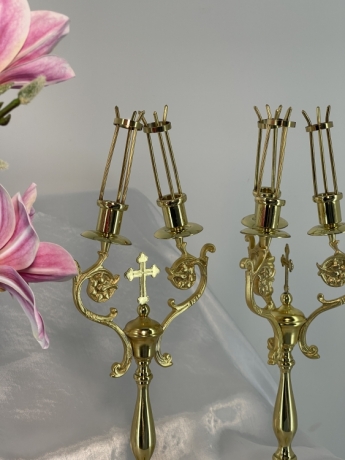 Дикирій-трикирій, позолота, висота 41см ширина 14,5см