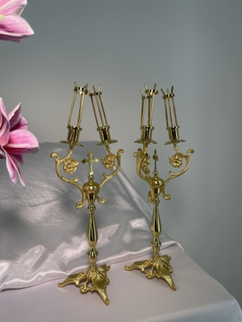 Дикирій-трикирій, позолота, висота 41см ширина 14,5см