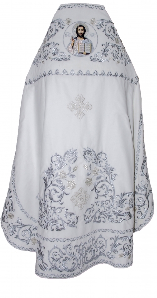 Облачение священника, вишитое на бархате, вишивка