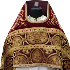 Облачення священника комбіноване з парчі &quot;Києвский хрест&quot;, з вишитим опліччям, Вишивка &quot;Нова вишивка&quot;