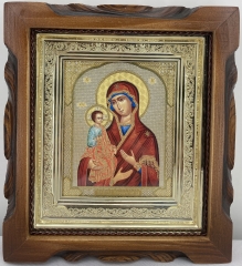 Ікона Богородиці &quot;Троєручиця&quot; 19х17
