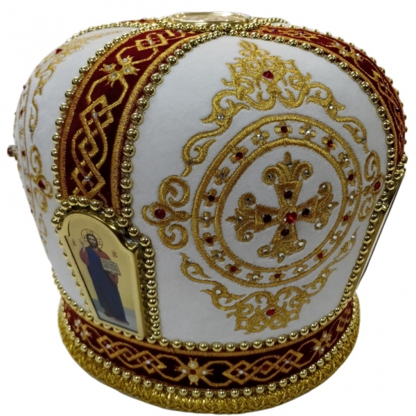 Митра Ромб белая