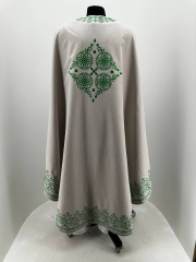 Облачення священника грецький крій, вишите на льон  - габардині з пришивним галуном, вишивка &quot;Антична&quot;