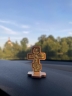 Крест метал. в дереве на подставке (бр.) 