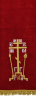Накидка "Крест с копием" на аналой, с дорогой бахрамой