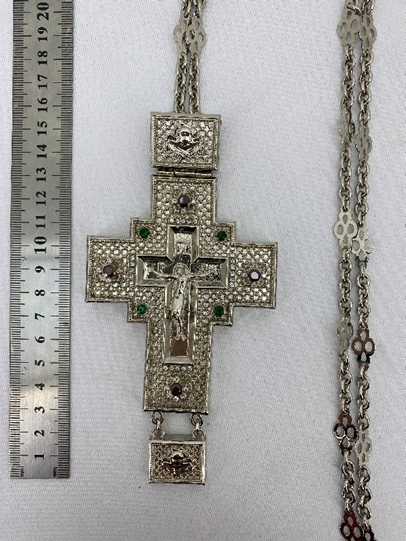 Хрест наперстний 15,5х8см (покриття нікель)