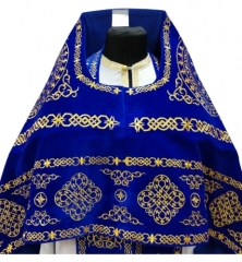 Облачення священника, вишите на оксамиті, вишивка &quot;Коло&quot; з вишитим галуном