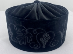 Скуфія грецька, тканина тягучка з вишивкою &quot;виноград&quot;