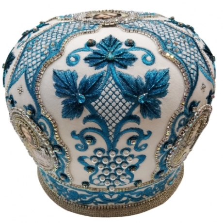 Митра "Узор" белая