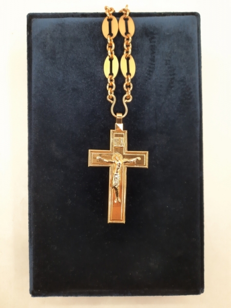 Хрест наперстний 9,5х5см, (позолота)