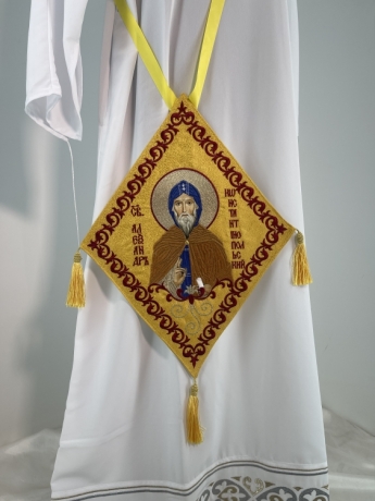 Палиця вишита з іконою св. Олександр Константинопольский
