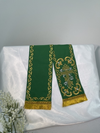 Закладка  "Крест"  зеленая 