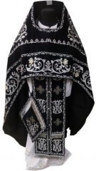 Облачення священника, вишите на бархате, вишивка &quot;Троянда&quot; з вишитим галуном