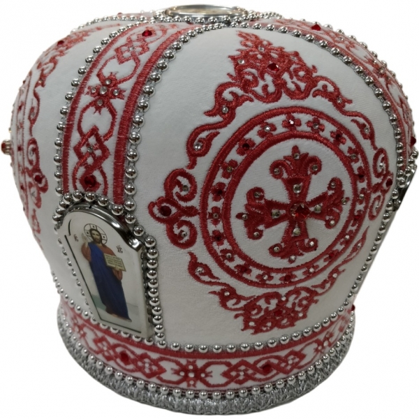 Митра Ромб белая