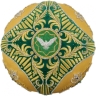 Митра "Корона" золото - зеленая