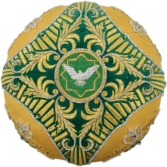 Митра  "Корона"  золото - зелёная