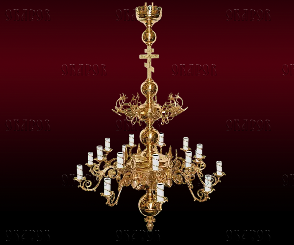 Паникадило - 9 рогов 18 свечей труба польськие роги №11